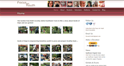 Desktop Screenshot of focusonyouth.org