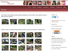 Tablet Screenshot of focusonyouth.org